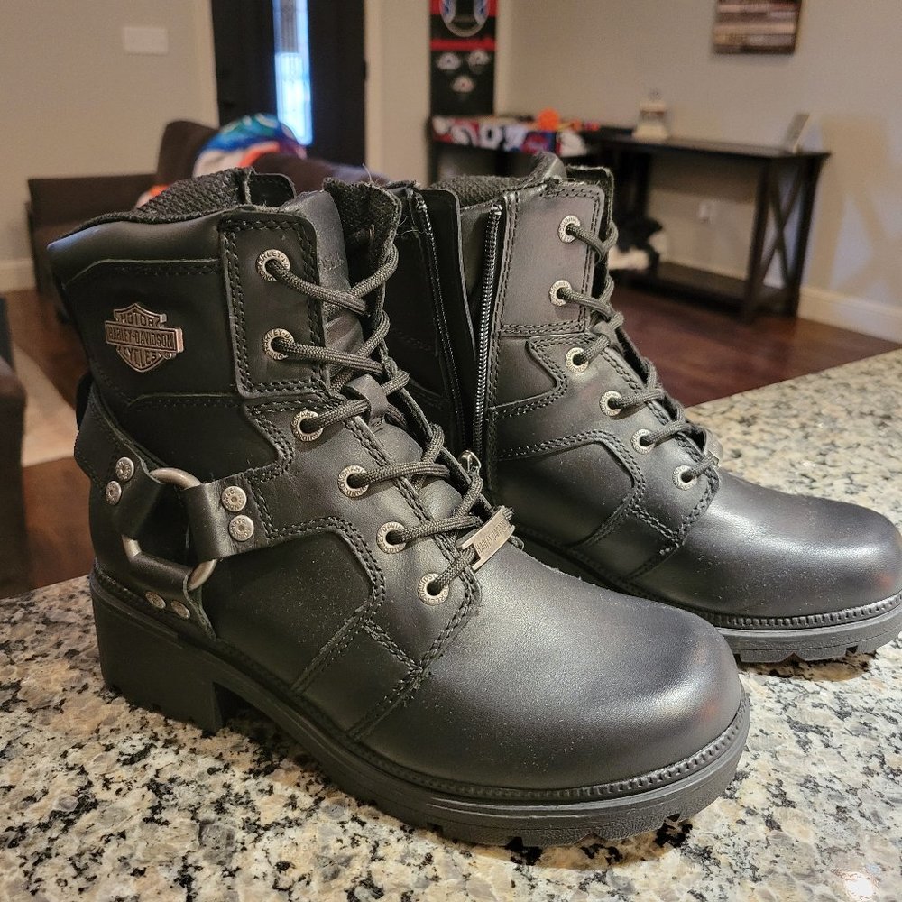 Harley Davidson leather riding boots